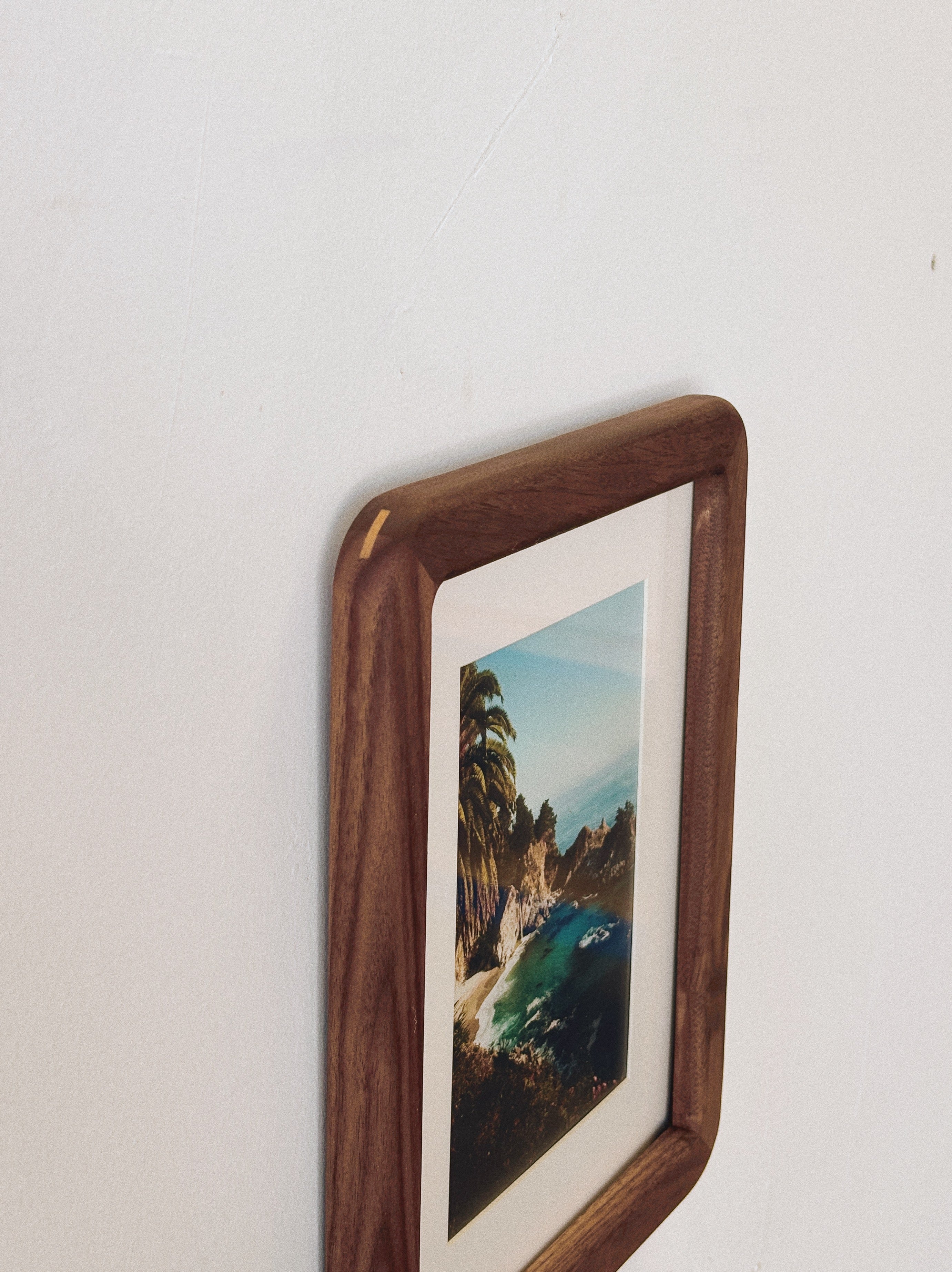 Big Sur Print + Walnut Frame
