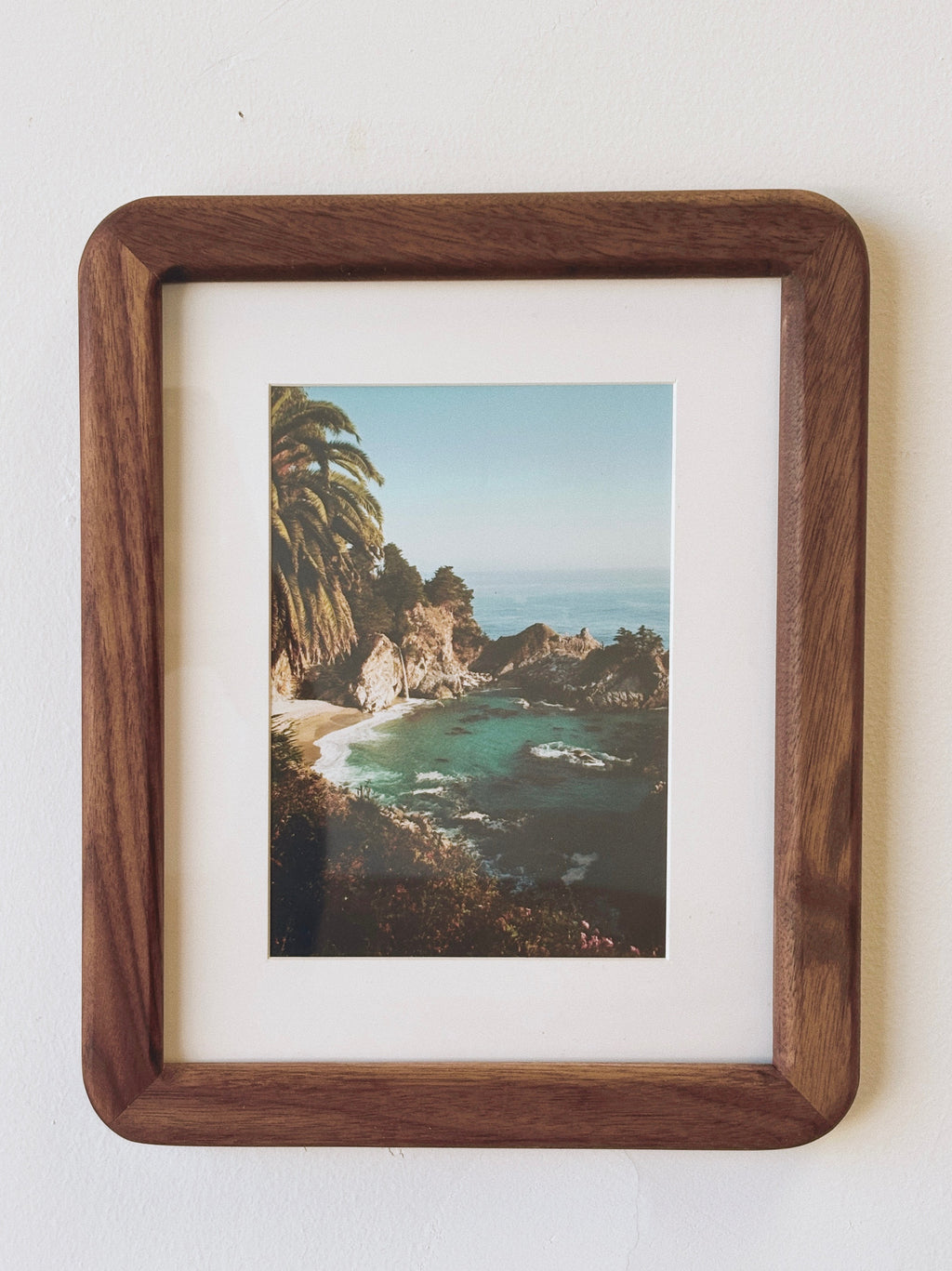 Big Sur Print + Walnut Frame