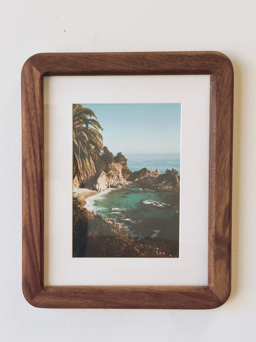 Big Sur Print + Walnut Frame