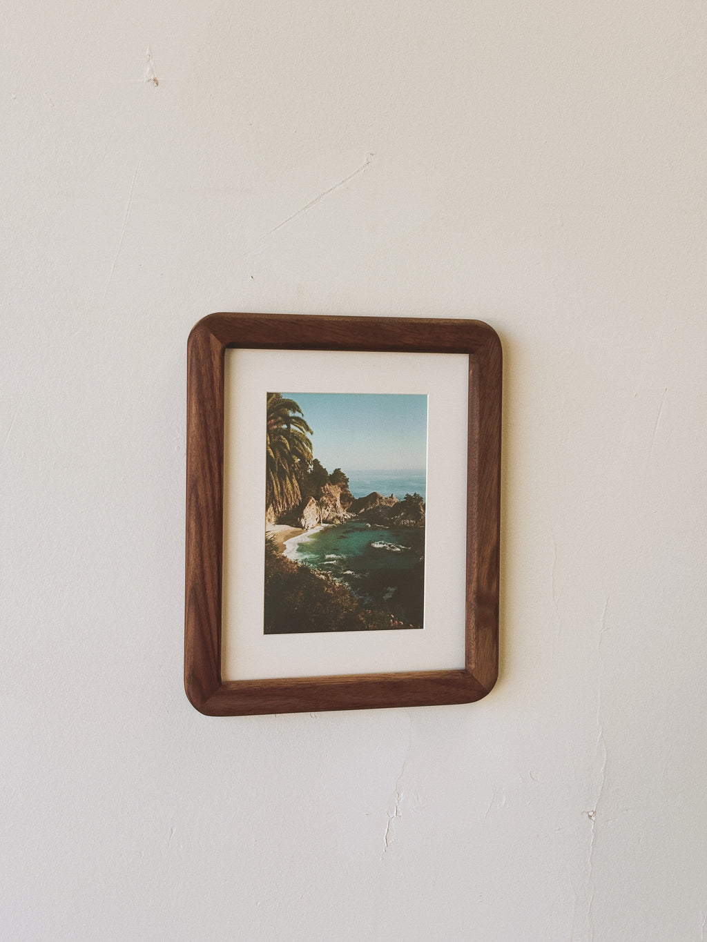 Big Sur Print + Walnut Frame