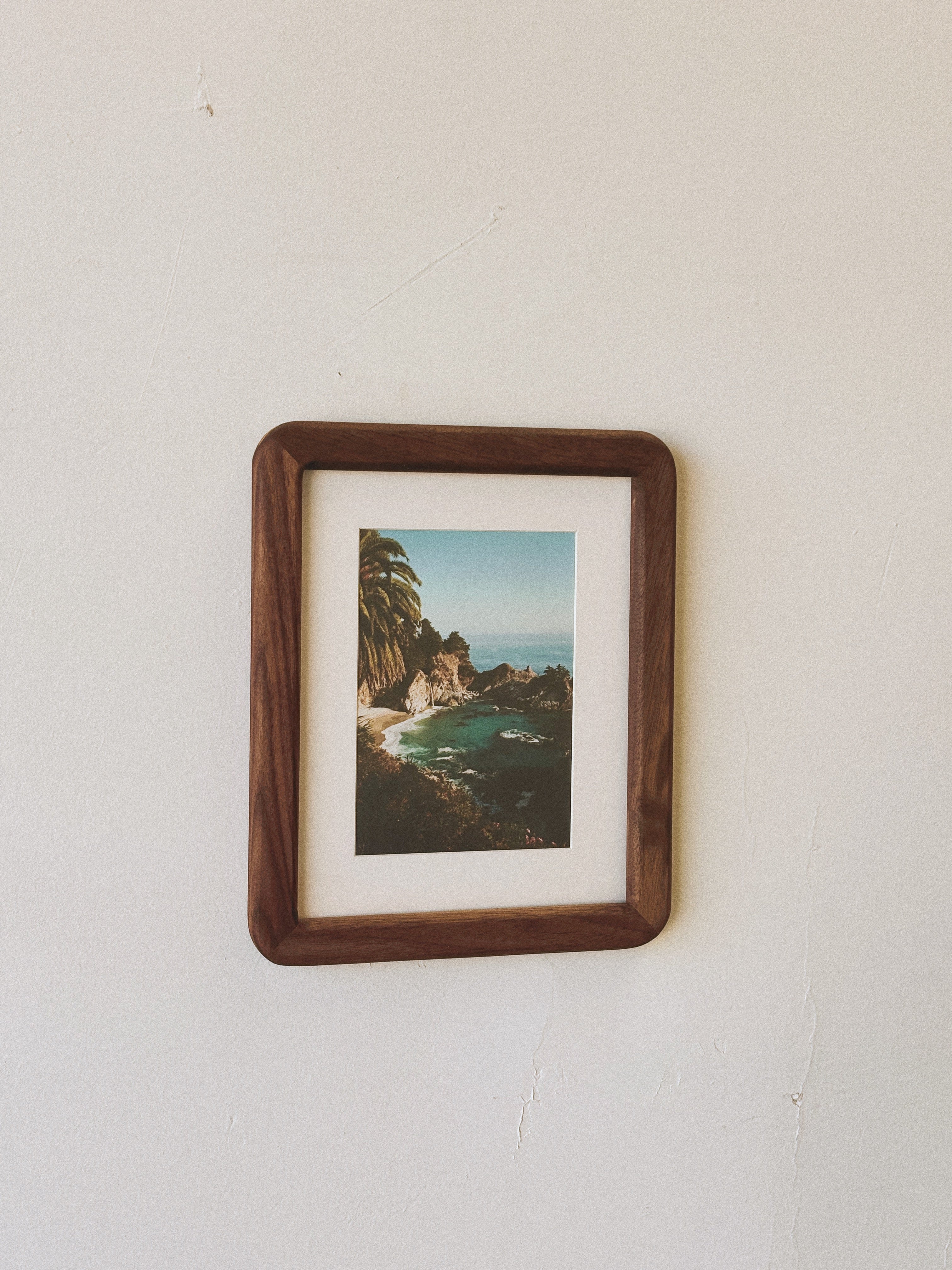 Big Sur Print + Walnut Frame