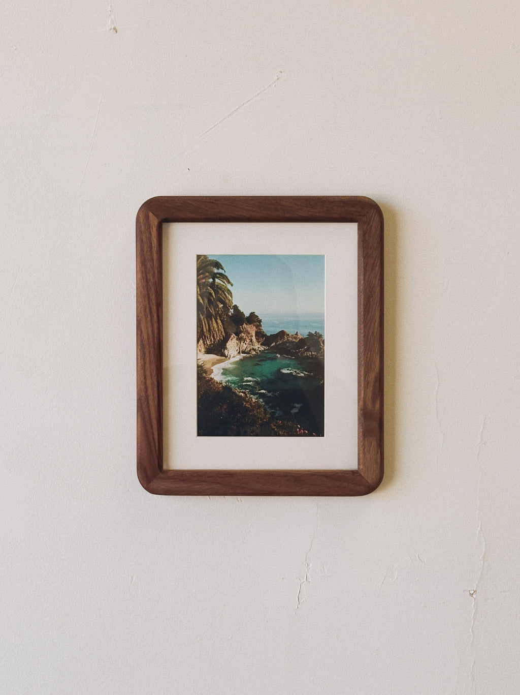 Big Sur Print + Walnut Frame