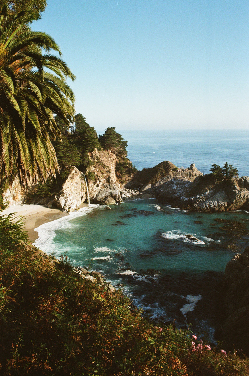 Big Sur Print + Walnut Frame