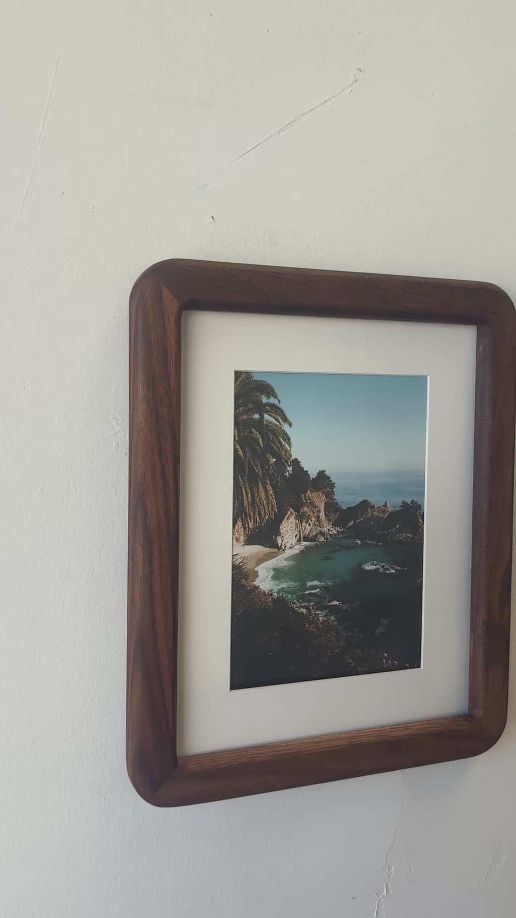 Big Sur Print + Walnut Frame